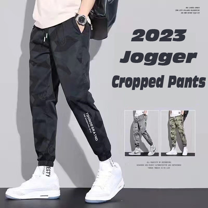 Quần Jogger Họa Tiết Rằn Ri Chất Liệu Lụa Lạnh Mỏng Nhanh Khô Dành Cho Nam Giới