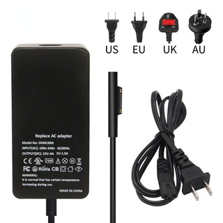 15v 4a 65w cho microsoft surface pro 3 pro 4 pro 5 pro 6 pro 7 surface pro 8 2021 sách máy tính bảng sạc laptop go bộ sạc nhanh eu / us / uk / au bộ sạc nhanh 1706