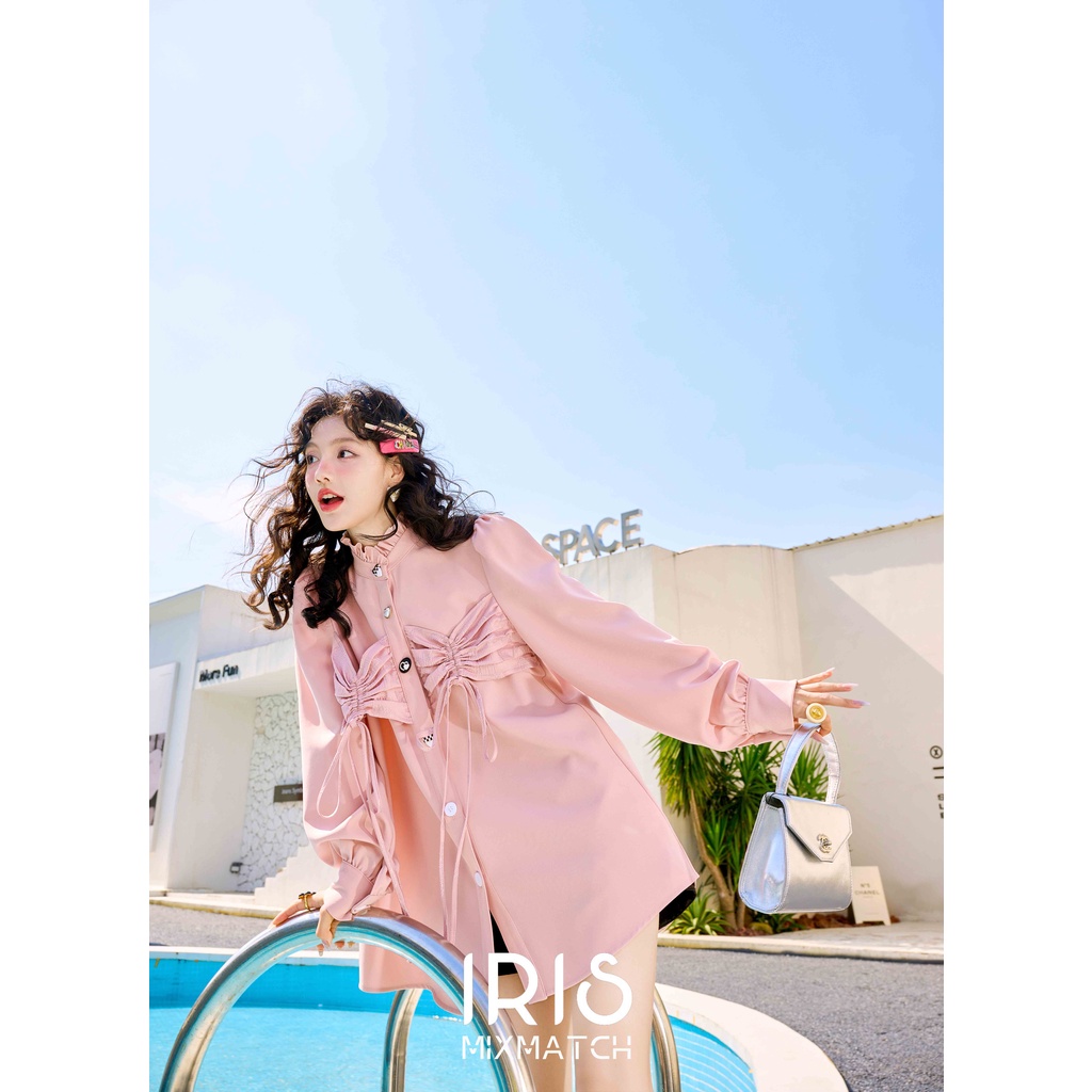 ÁO SƠ MI HỒNG -Iris Boutique -IS237936 pink dream shirt dress