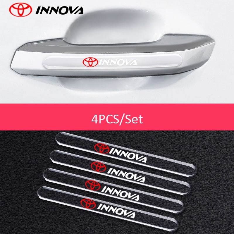 Miếng Dán Bảo Vệ Tay Nắm Cửa Trong Suốt Chống Trầy Xước Cho Xe Hơi Toyota Innova