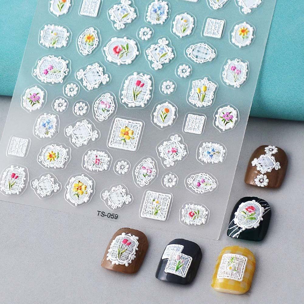 OCEANMAP Miếng Dán Trang Trí Móng Tay Hình Công Chúa Múa Ba Lê Xinh Xắn