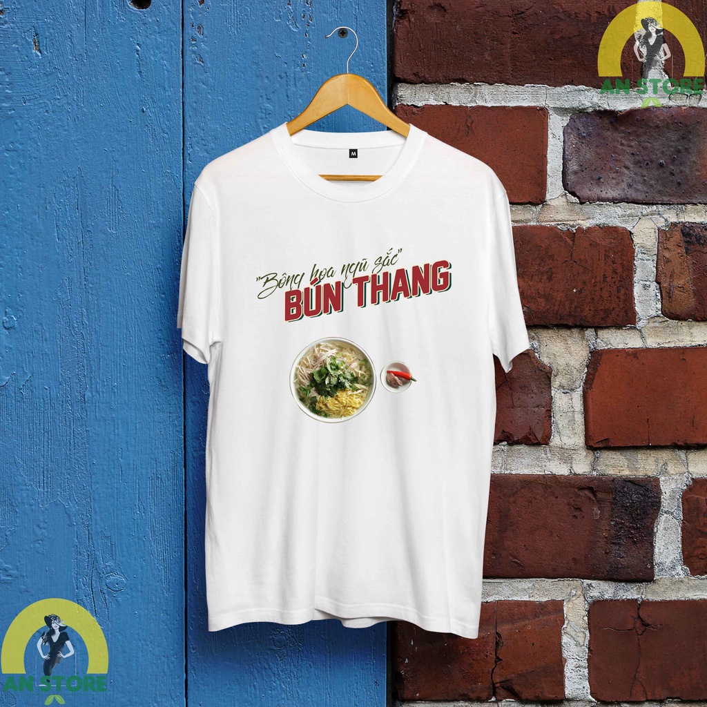 Áo Ẩm thực Hà Nội - Bún thang nữ giá rẻ trẻ trung cổ tròn phong cách mềm mại VN71VN071