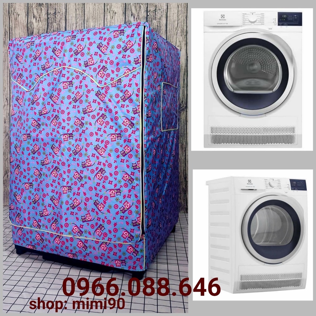 (Dành cho Dòng Panasonic từ 9 - 10.5kg) Vỏ Bọc Máy Giặt Cửa Ngang Cửa Trước Chống Thấm Nước Chống Nắng Vải Dù Bền