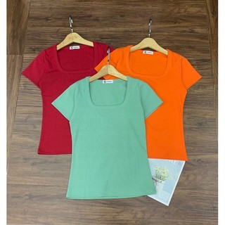 ÁO THUN ÔM CỔ VUÔNG