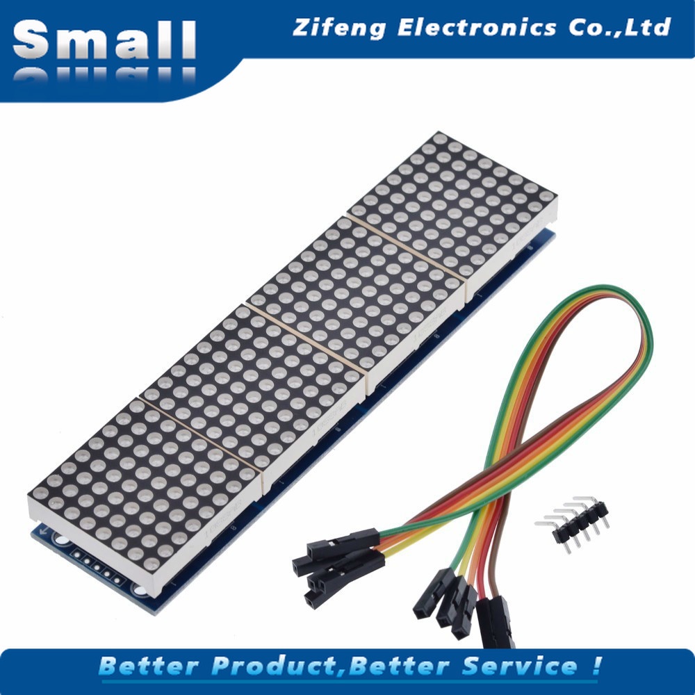 1 Mô Đun Max7219 Dot Matrix Với 4 Dây 5p Line