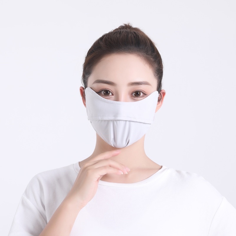 Khẩu Trang Chống Tia UV Chống Nắng Kháng khuẩn Thoáng Khí Phù Hợp cả Nam Nữ