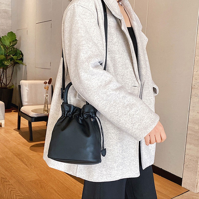 MISCHA Túi Đeo Chéo Vai mini Bằng Da PU Thời Trang Sành Điệu Cho Nữ