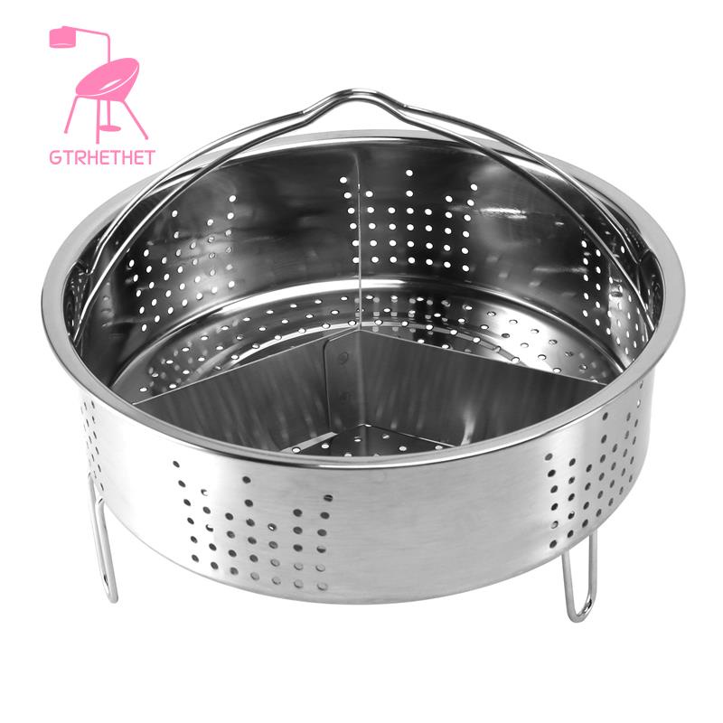Set 3 Rổ Hấp Trứng Bằng Thép Không Gỉ Chia Ngăn Cho Nhà Bếp