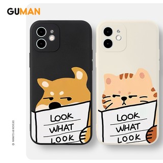 Ốp lưng GUMAN Mềm ngộ nghĩnh cặp đôi dễ thương đẹp Cho iPhone 17 16 15 14 13 12 11 Pro Max SE 2020 X XR XS 8 7 ip 6S 6 Plus kute XYB1373