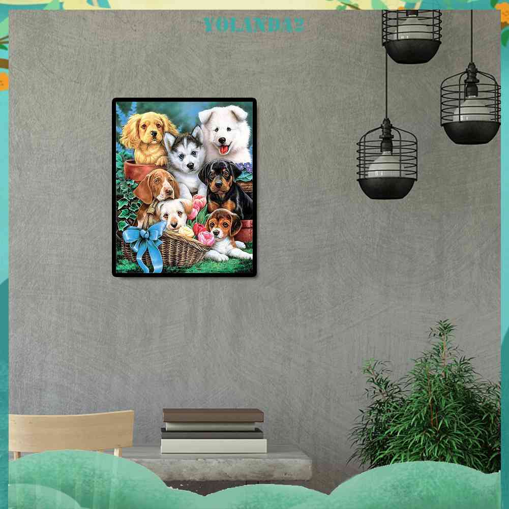 Bộ Tranh Đính Đá 5D Tự Làm Hình Động Vật Dễ Thương