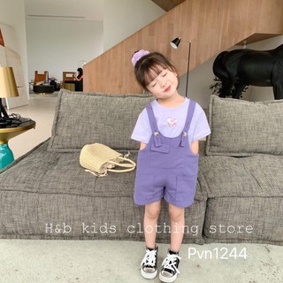 Yếm kaki tím bé gái