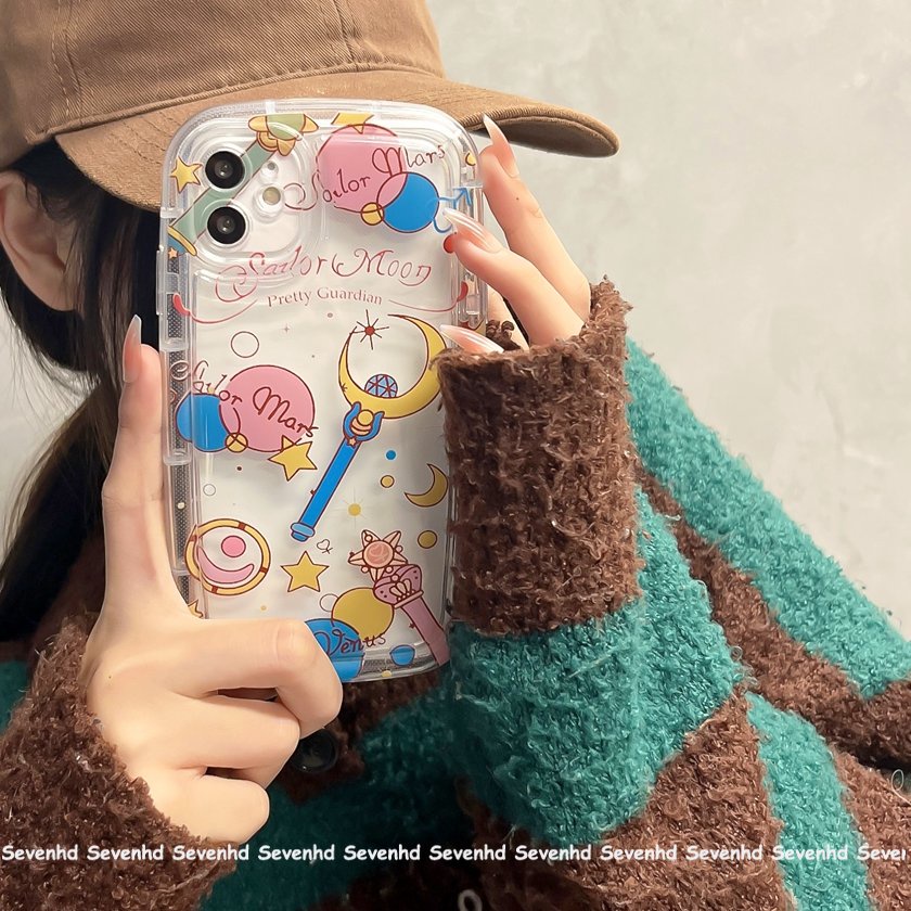 Ốp Điện Thoại Mềm Hình Thủy Thủ Mặt Trăng Cho iPhone 14 13 12 11 Pro Max Xs Max Xr X 7 8 6 6s Plus