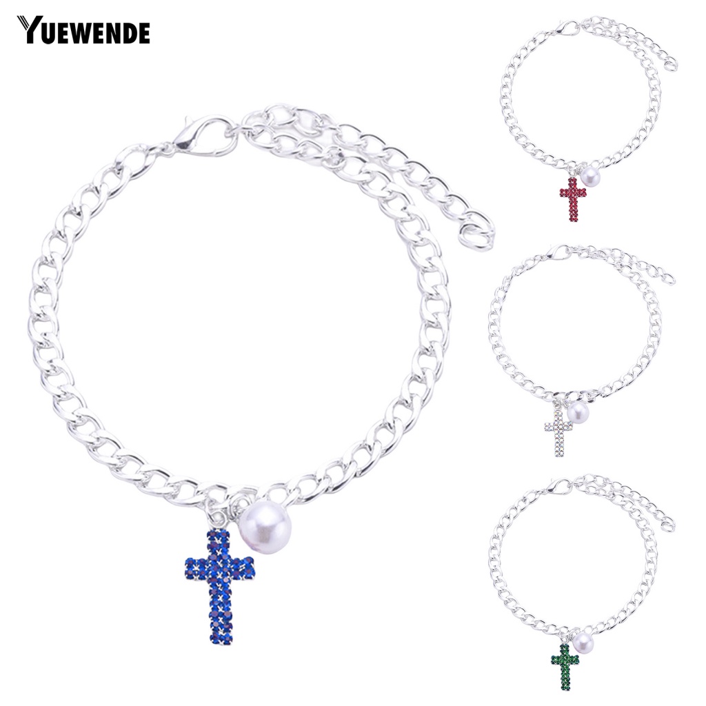 Vòng Cổ Mặt Chữ Thập Đính Đá Thanh Lịch Có Thể Điều Chỉnh Cho Thú Cưng