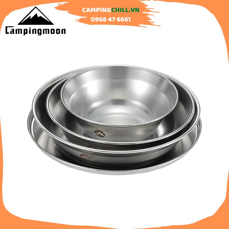 SET BÁT ĐĨA CẮM TRẠI DÃ NGOẠI CHO 1 NGƯỜI 2 NGƯỜI CAMPINGMOON S395-1S S395-2S