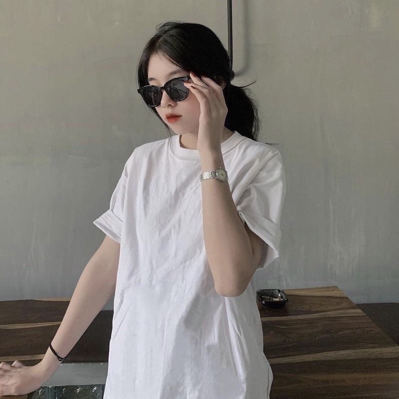 ÁO THUN UNISEX form rộng/ Cotton 100% - Ảnh thật