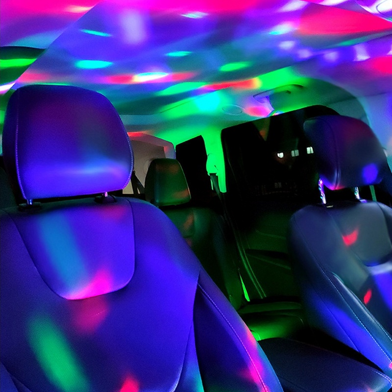 Đèn LED Trang Trí Xe Hơi Điều Khiển Bằng Âm Thanh Hình Ngôi Sao Lãng Mạn