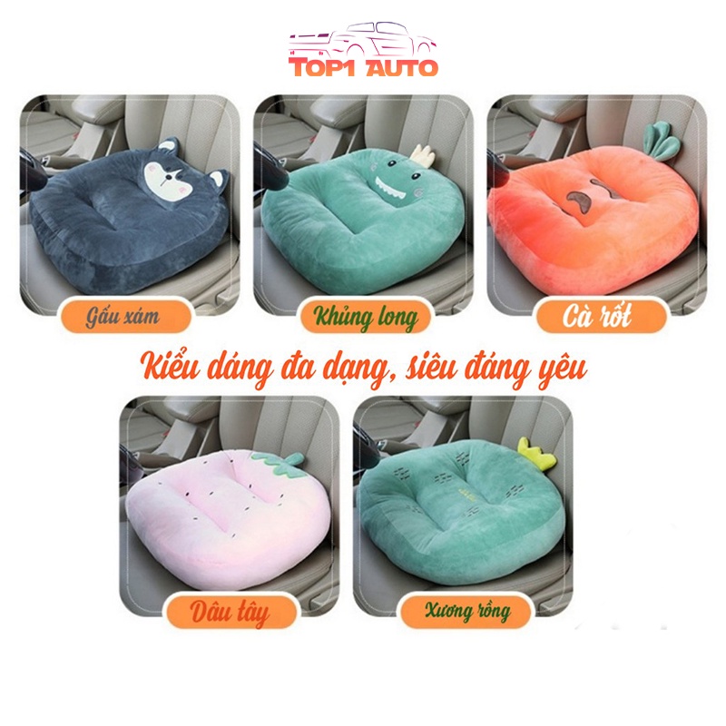 Đệm ghế ngồi tăng chiều cao ghế lái ô tô,đệm ghế tựa lưng văn phòng, mềm mại và dày dặn P021 | BigBuy360 - bigbuy360.vn