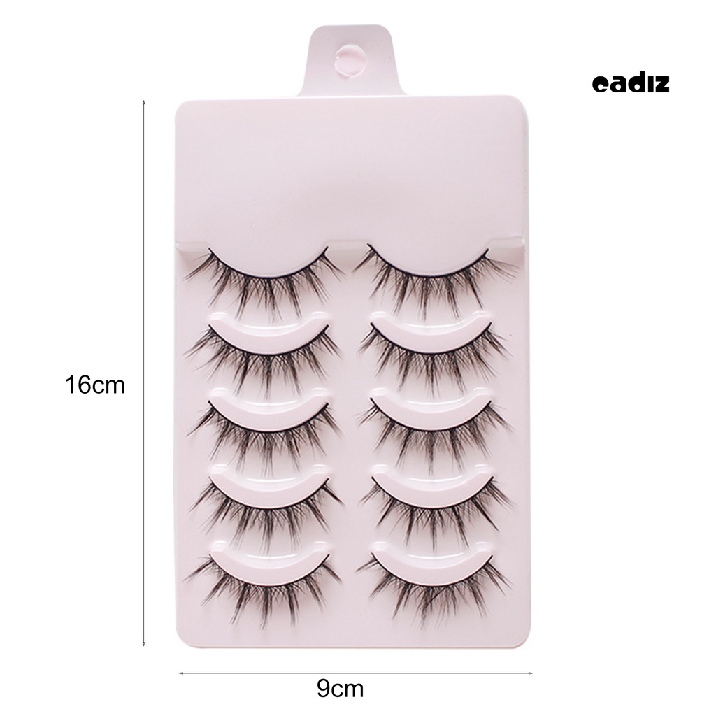 Set 5 Cặp Lông Mi Giả Không Gây Kích Ứng Tự Nhiên 7 Phong Cách Chuyên Dụng Trang Trí Sinh Viên