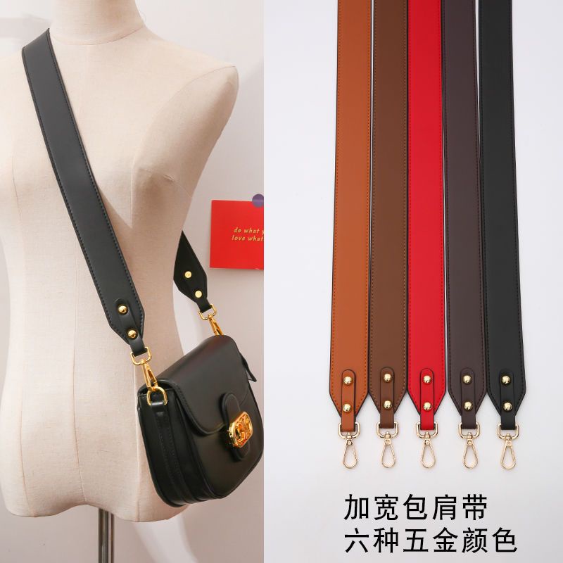 Dây Đeo Túi Xách Bản Rộng Màu Trơn Thay Thế Thời Trang Cho Nữ