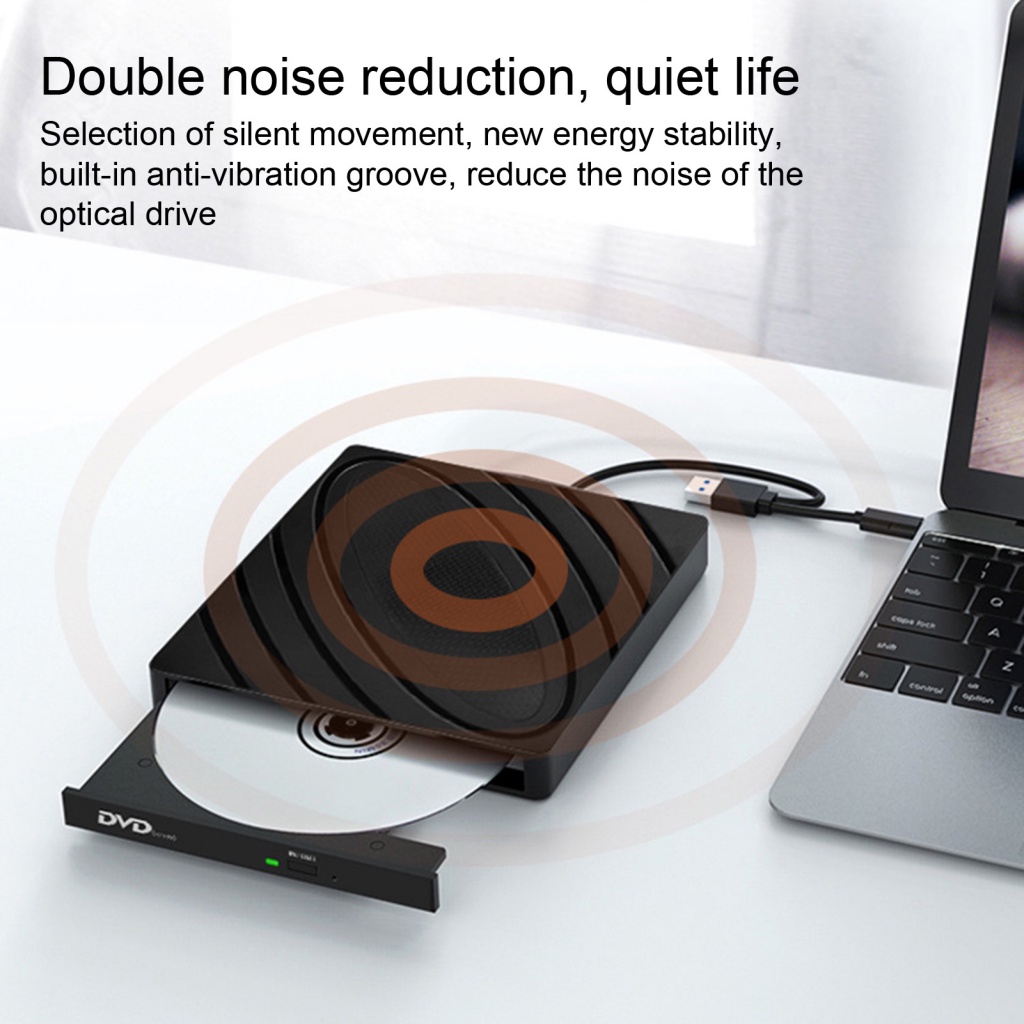 Ổ Đĩa DVD ROM Cổng Usb 3.0 Type-C Tốc Độ Cao Tiện Dụng
