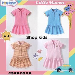 Váy bé gái Little Maven thun cotton chất đẹp