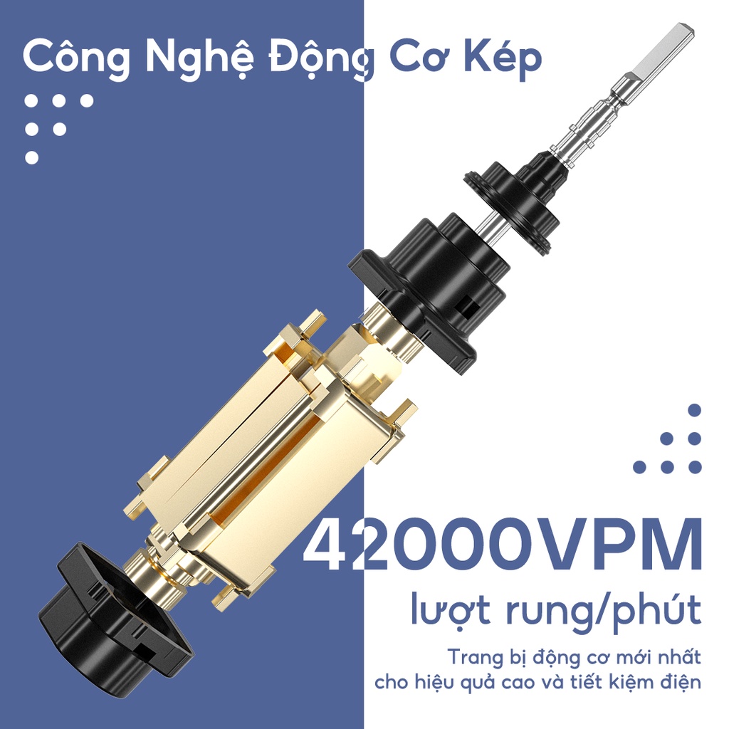 Bàn chải điện 5 chế độ sử dụng| Sang trọng Sonic Seago SG-540 - Bảo hành 12 tháng