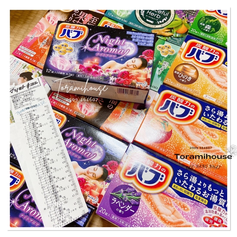 Viên thả bồn tắm Babu KAO