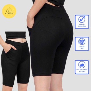 Quần ngố nữ Eris dáng ôm legging ngố nâng mông chất đẹp co dãn 4 chiều G.U (Ảnh Thật)