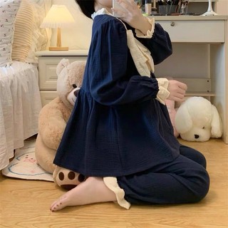 Bộ ngủ phối nơ tiểu thư cao cấp
