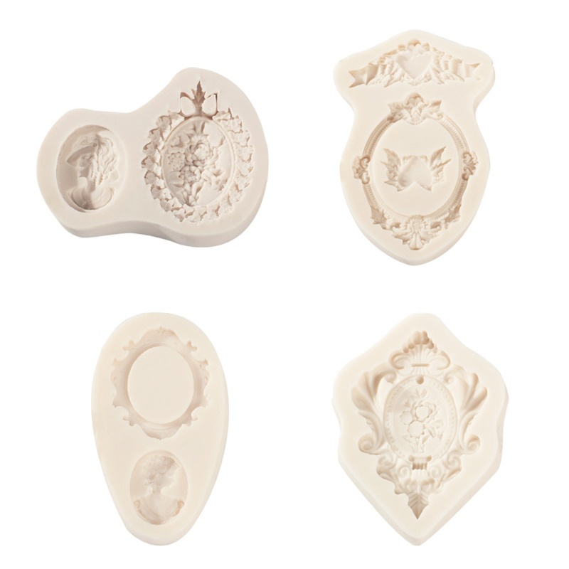 Khuôn Làm Bánh / Sô Cô La Bằng Nhựa Resin In Nổi Họa Tiết Độc Đáo Dùng Trang Trí