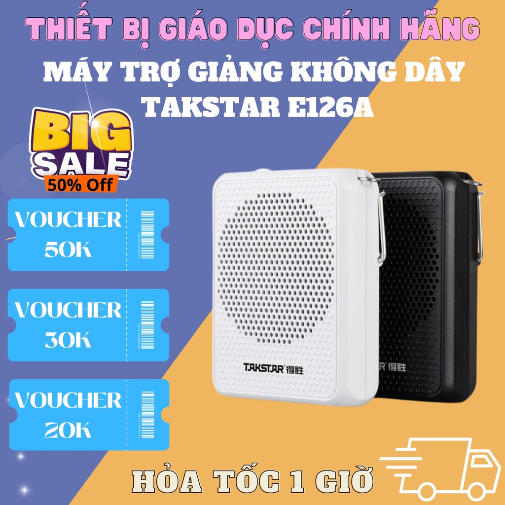 Loa trợ giảng Takstar E126 dành cho giáo viên, hướng dẫn viên du lịch, người thuyết trình ,máy trợ giảng mini có dây