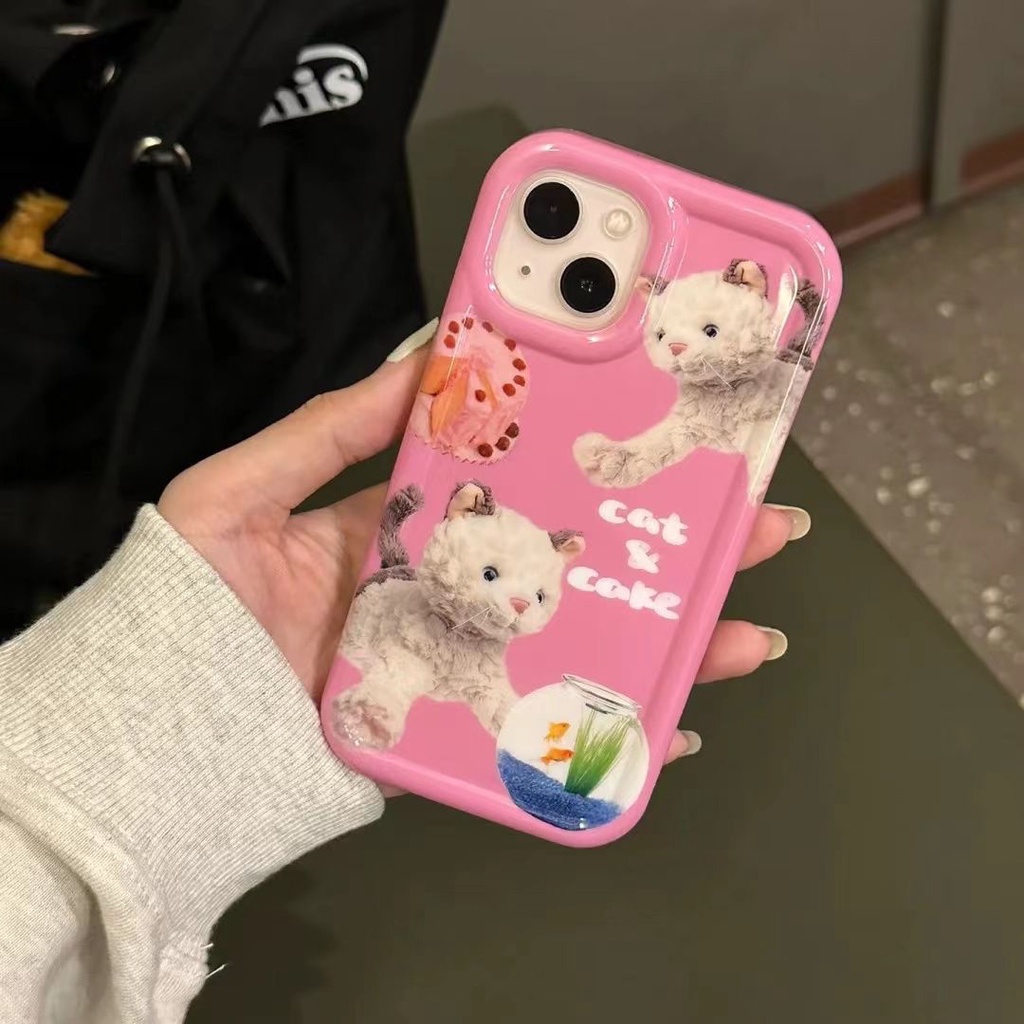 Ốp Điện Thoại TPU Silicone Mềm Trong Suốt Chống Sốc In Hình Mèo Cho IPhone 14 13 11 12 Pro XS Max X XR 7 8 Plus