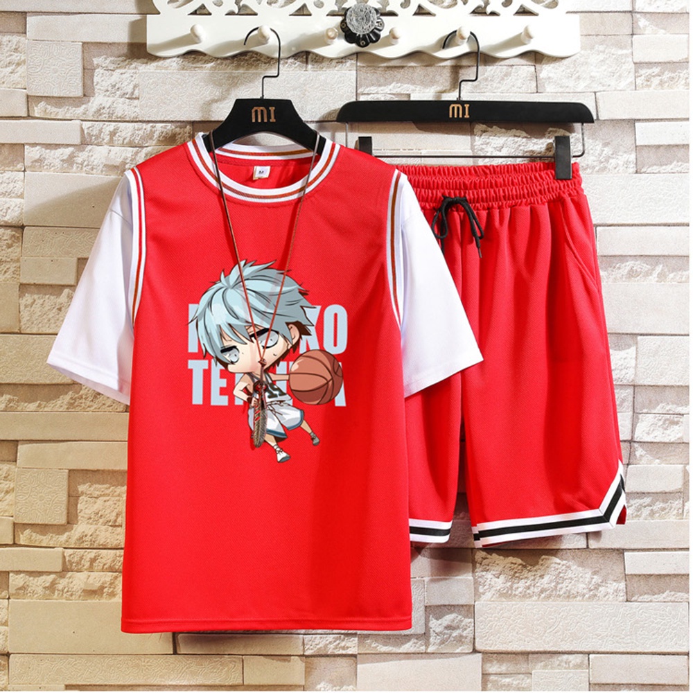 Set Quần Áo Thể Thao Nam Cộc Tay In Hình Cầu Thủ Bóng Chày Hot Trend Mùa Hè 2023 sozo - SET NAM 016C