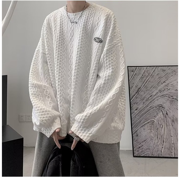 Áo Thun Tay Lửng Dáng Rộng Thiết Kế Ba Chiều Bánh Waffle Xốp Xoắn ins Cho Nam Và Nữ