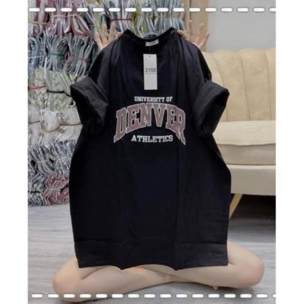 [ Rẻ Vô Địch ] Áo Thun Cotton 3158 Cotton Khô Form Rộng Nam Nữ Unisex DENVER