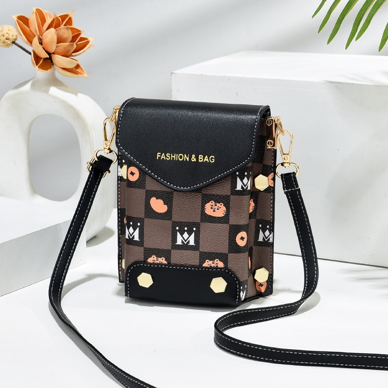 Túi Xách Đựng Điện Thoại Sức Chứa Lớn Thiết Kế Hai Ngăn Đơn Giản Thời Trang Cho Nữ