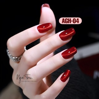 Sơn Gel AS RED | Mắt Mèo 5D RUBY Đỏ Sang Trọng | Mã AGH