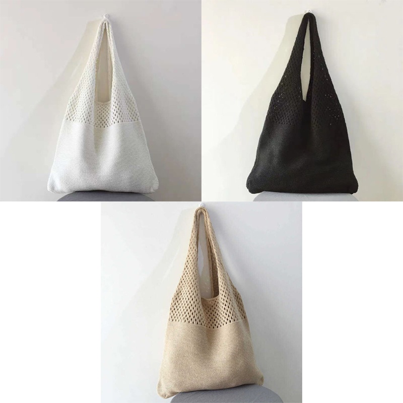 Túi Xách Dệt Kim Cỡ Lớn Thoáng Khí Thời Trang Mùa Hè Cho Nữ