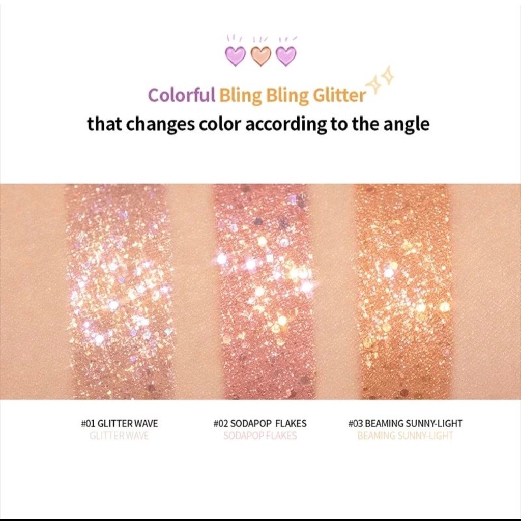 Nhũ mắt Peripera Sugar Twinkle Liquid Glitter 1.9g