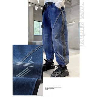 Quần jeans dài bé trai, quần bò cạp chun kiểu dáng hàn mặc đi chơi cho bé từ 18kg đến 45kg - thời trang trẻ em