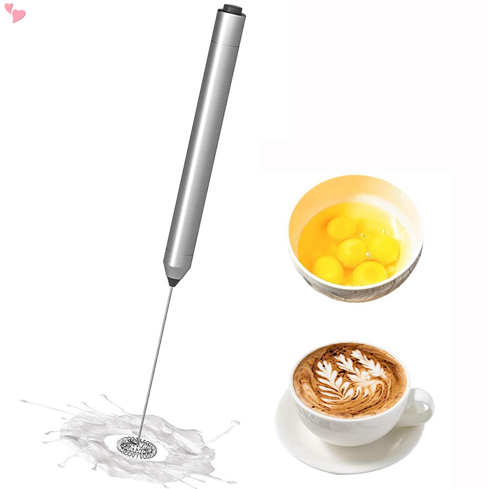 Máy Khuấy Tạo Bọt Cà Phê Bằng Thép Không Gỉ Cầm Tay Đa Năng Chạy Bằng Pin