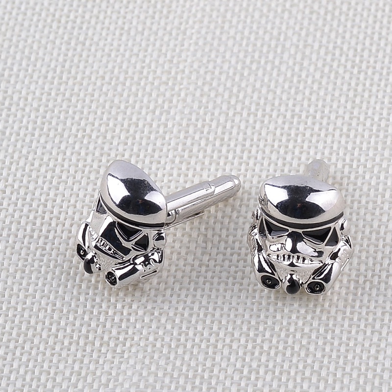 Khuy Măng Sét Samurai Trắng Phim Star Wars Mới