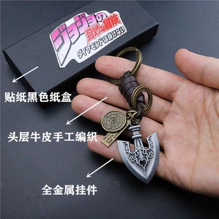 [móc khoá da] Móc Khóa Da Bò Họa Tiết JOJO 'S Bizarre Adventure Cá Tính