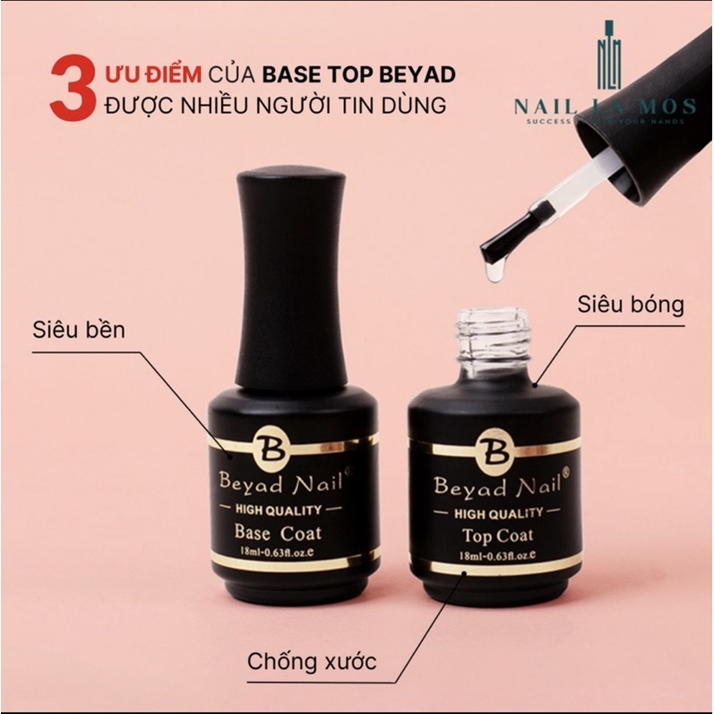 Base Top Beyad, Sơn liên kết, top bóng chính hãng,18ml