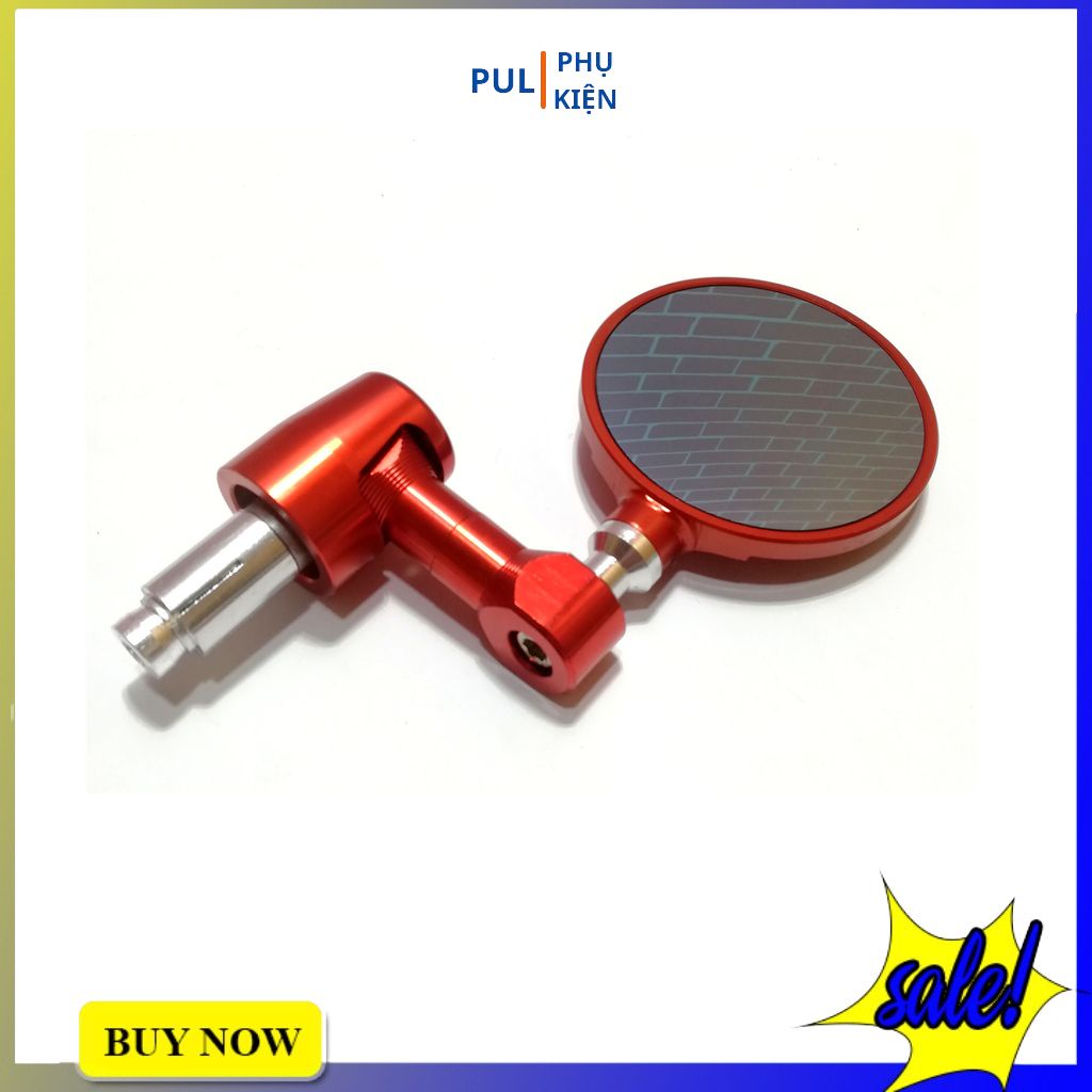 Gương xe máy Rizoma gù tròn nhôm cao cấp cho Wave AB SH SH Mode Airblade...