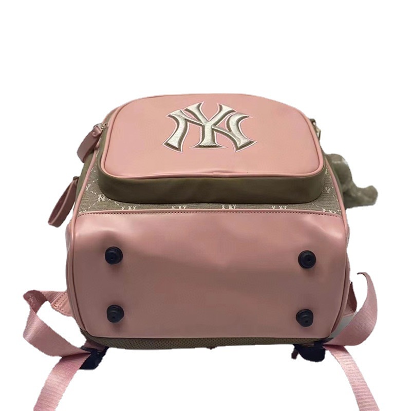 Hàng Có Sẵn Ba Lô In Nhãn Lớn Phối Màu Thời Trang Mùa Thu Hàn Quốc MLB Mới 2022