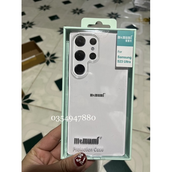 Ốp lưng nhám Memumi 0,3mm cho Samsung S23, S23 Plus, S23 Ultra chống cân thay bảo vệ cụm camera