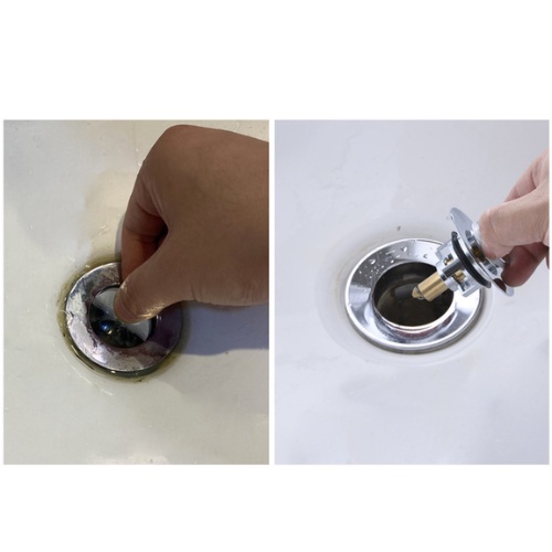 Nút chặn nước vòi bồn rửa lavabo, Nút chặn thoát nước bồn tắm nhỏ gọn có lõi lọc rác -Sentaku Store