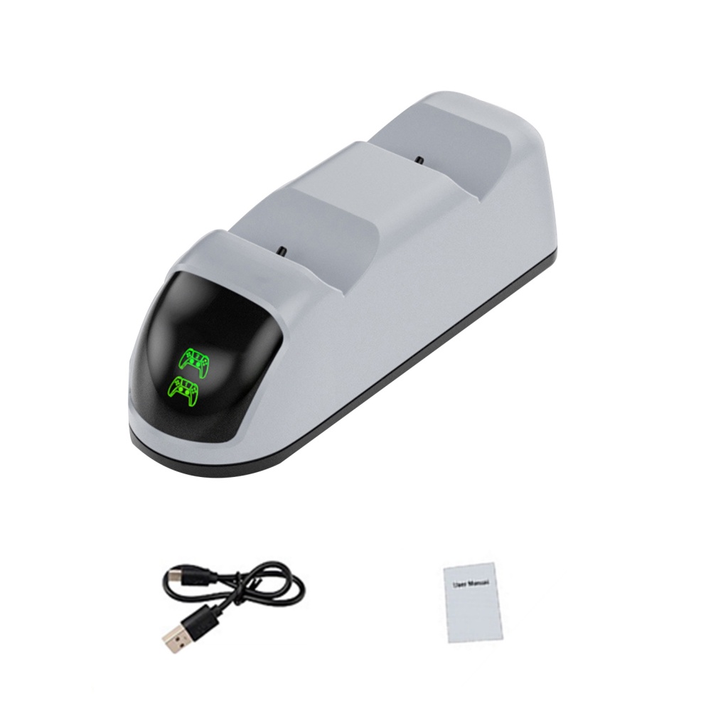 Đế Sạc Nhanh Type-C Bằng Kim Loại Có Đèn LED Cho Tay Cầm Chơi Game PS5