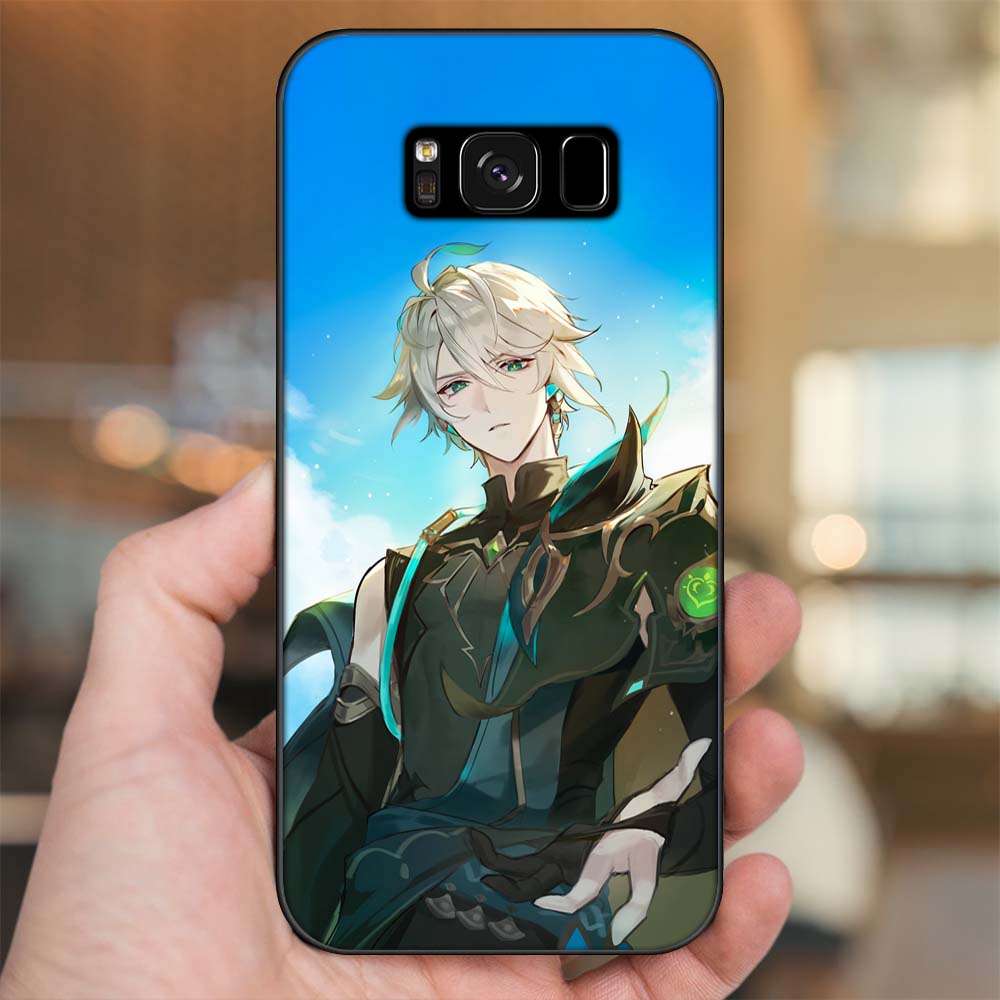 Ốp lưng Samsung S8, S8 Plus viền đen in hình Alhaitham Genshin Impact